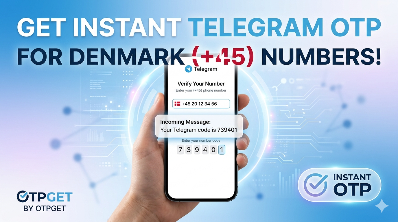 Get Denmark Virtual Number for Telegram – OTPGET