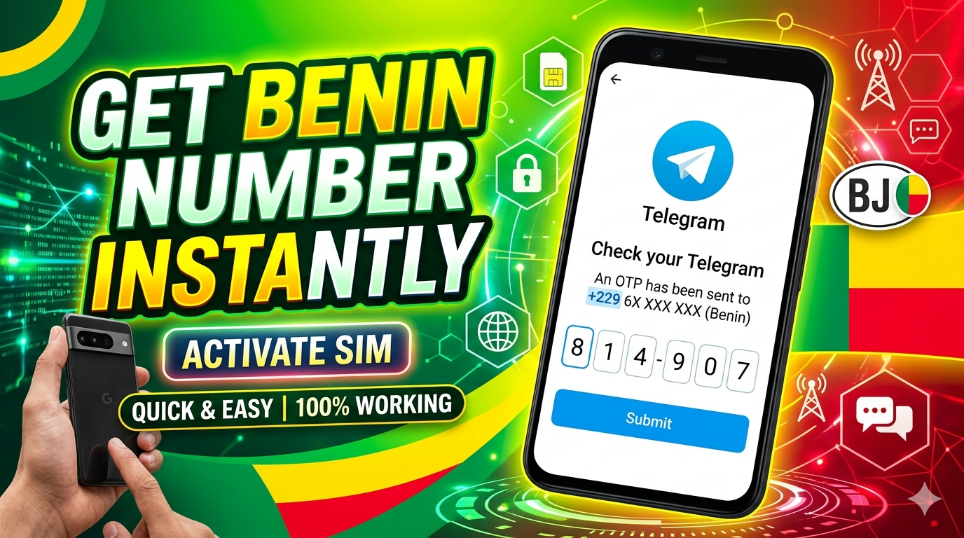 Telegram Benin Virtual Number – Get Verified Instantly