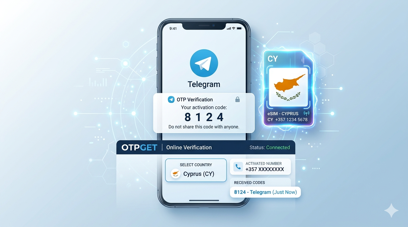 Telegram Cyprus Virtual Number Guide with OTPGET Access