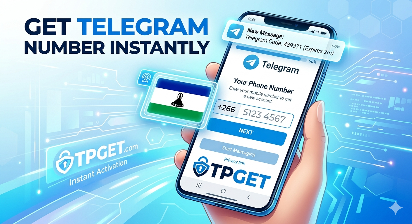 Get Telegram Lesotho Virtual Number Instantly | OTPGET