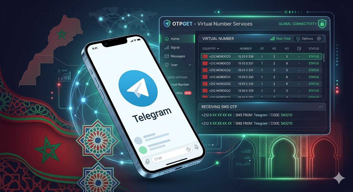 How to Get Telegram Morocco Virtual Number Using OTPGET