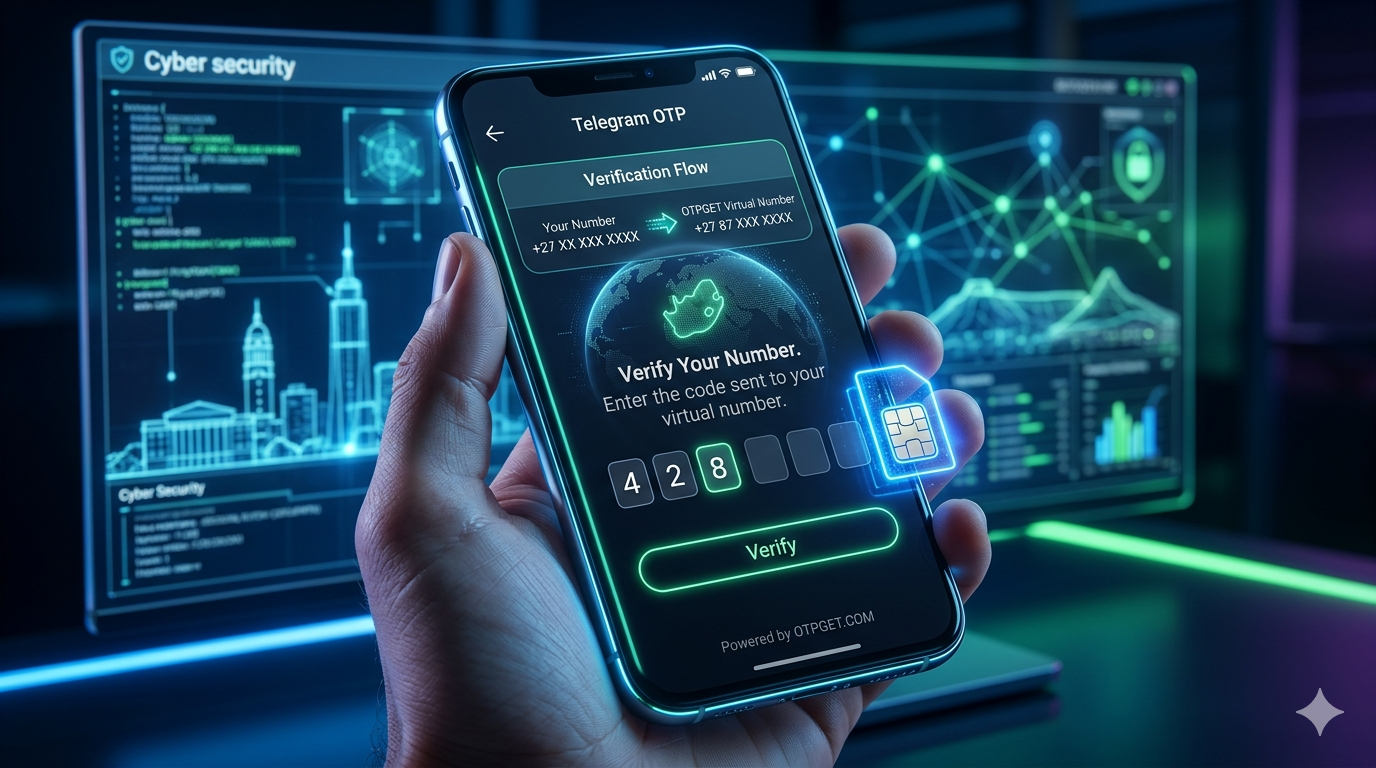 Telegram Virtual Number South Africa | OTPGET Guide