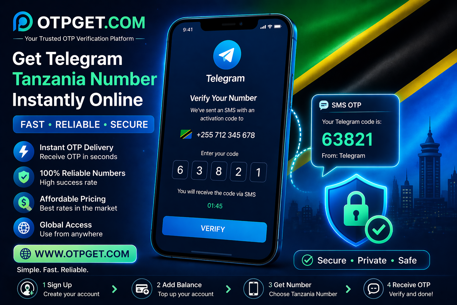 How to Get Telegram Tanzania Number Fast and Easily Online