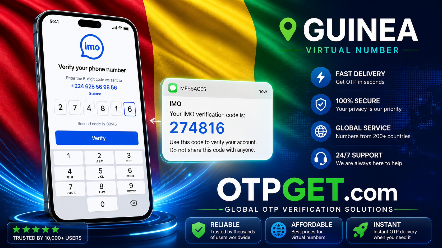 How to Get IMO Guinea Number Easily with OTPGET Solution Guide