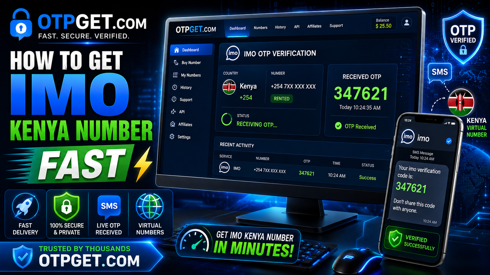 How to Get an IMO Kenya Number Fast Using OTPGET Online Easily