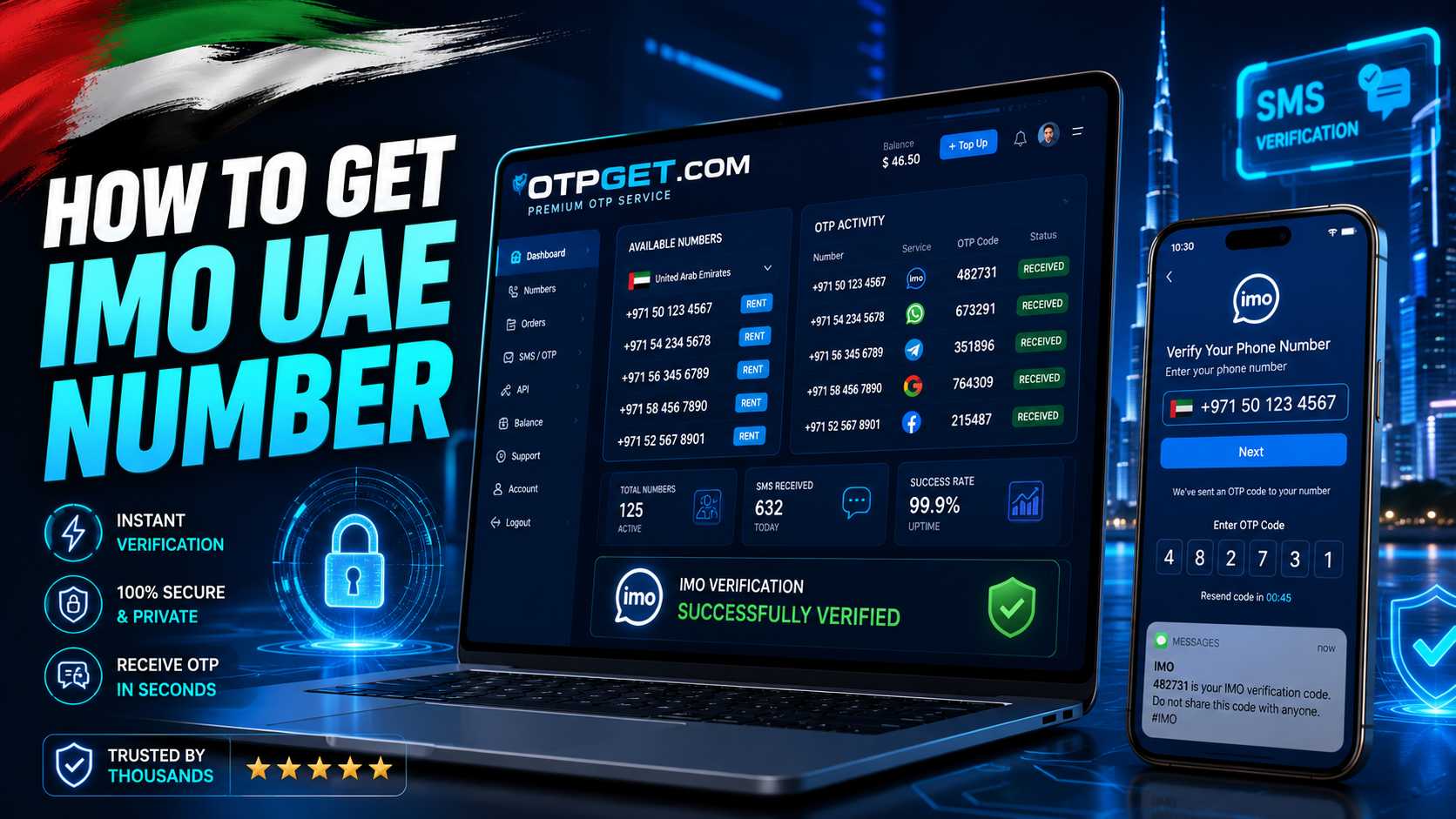 How to Get IMO UAE Number Fast with OTPGET Securely