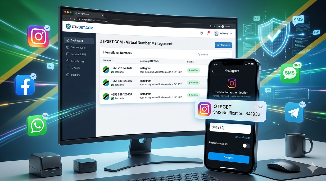 How to Get Instagram Tanzania Number Online With OTPGET