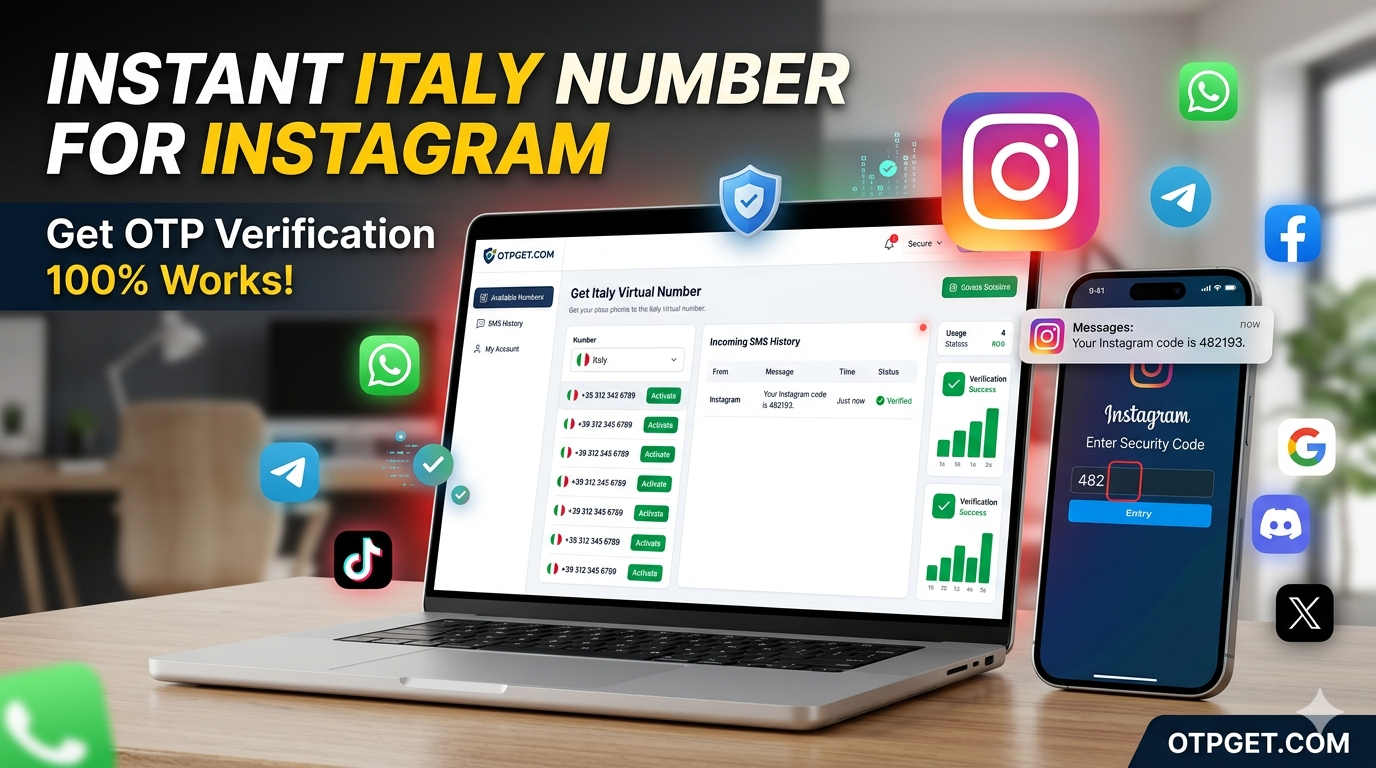 How to Get Instagram Italy Number Easily with OTPGET Today