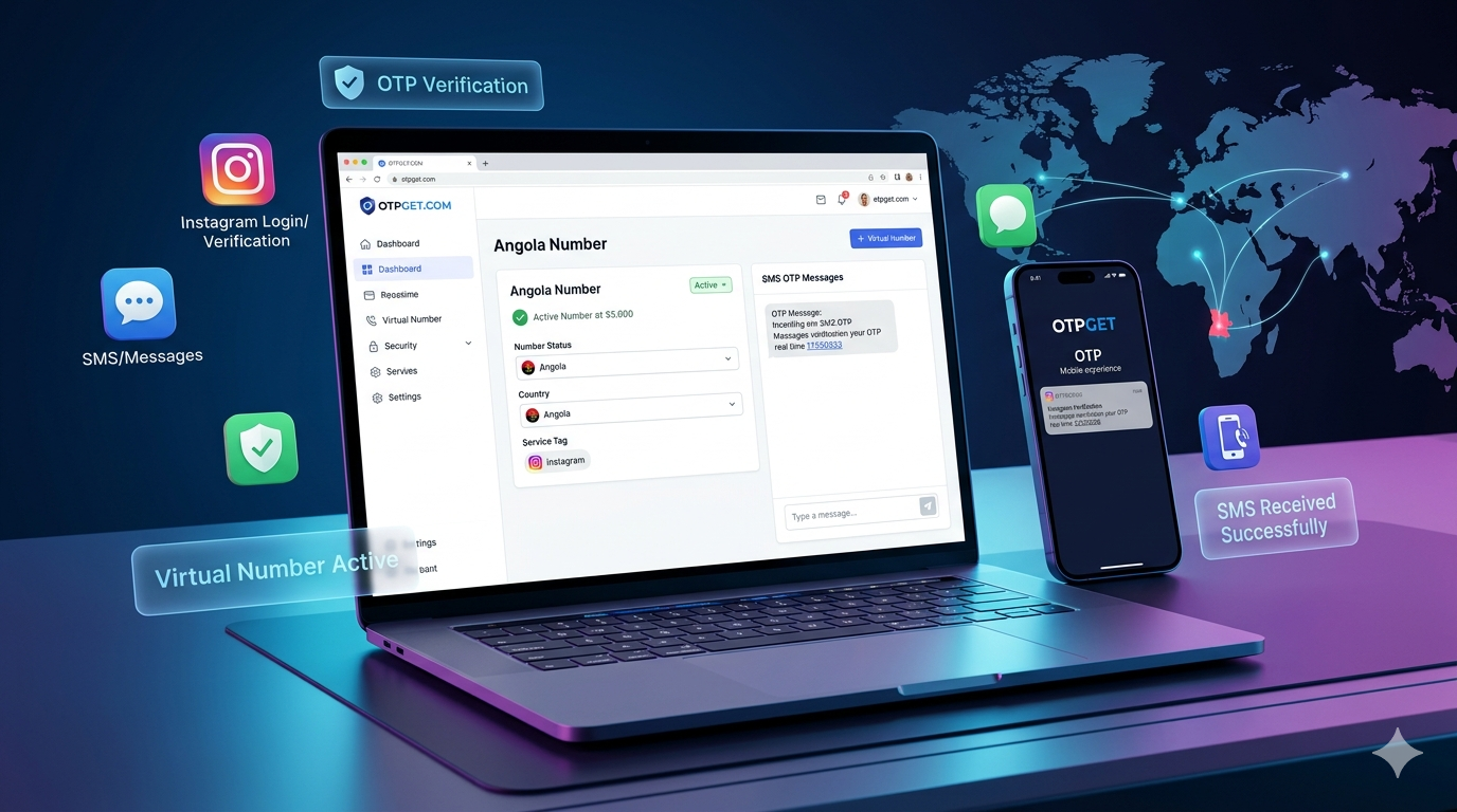 How to Get Instagram Angola Number Using OTPGET for Verification