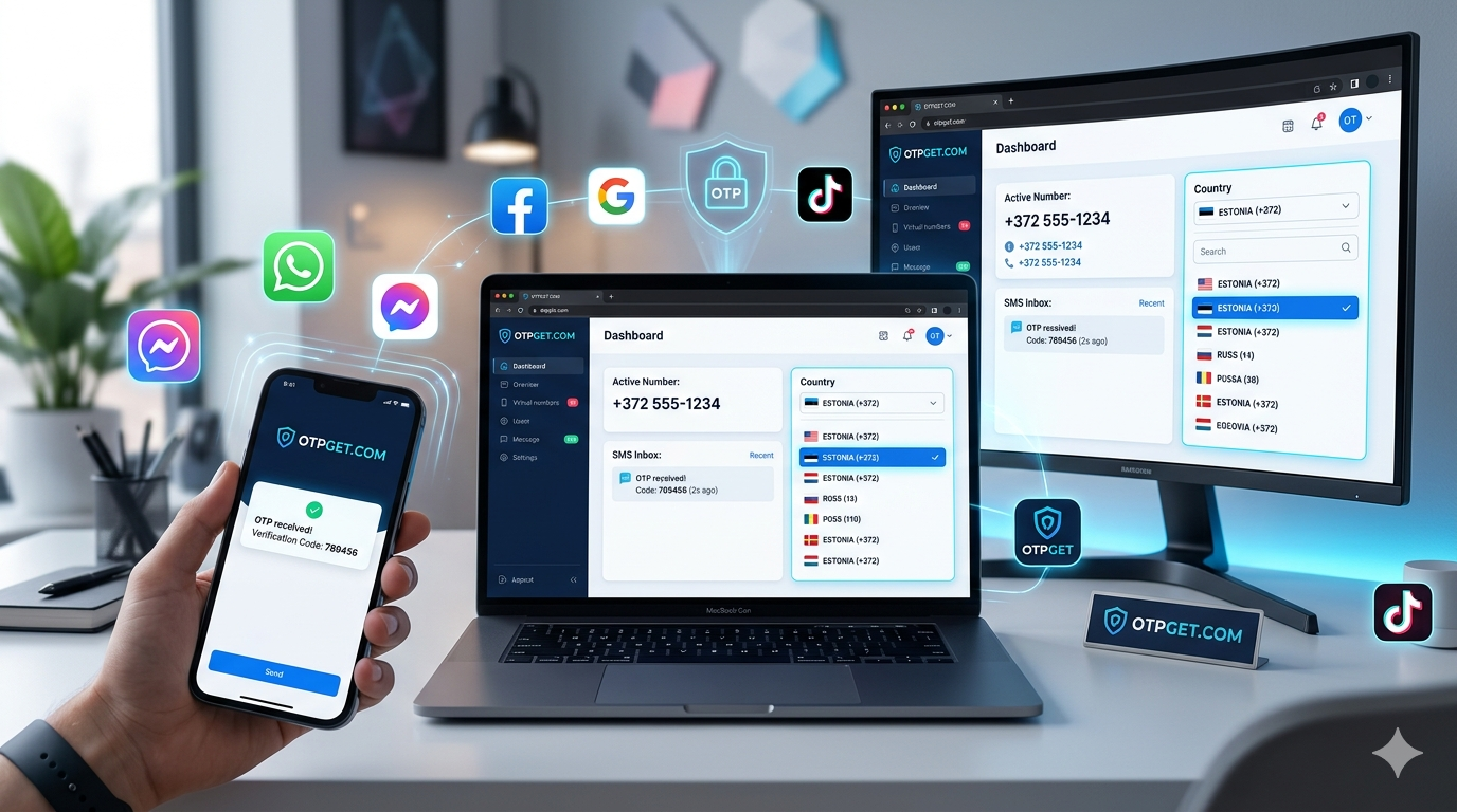 How to Get Facebook Estonia Number Using OTPGET Easily