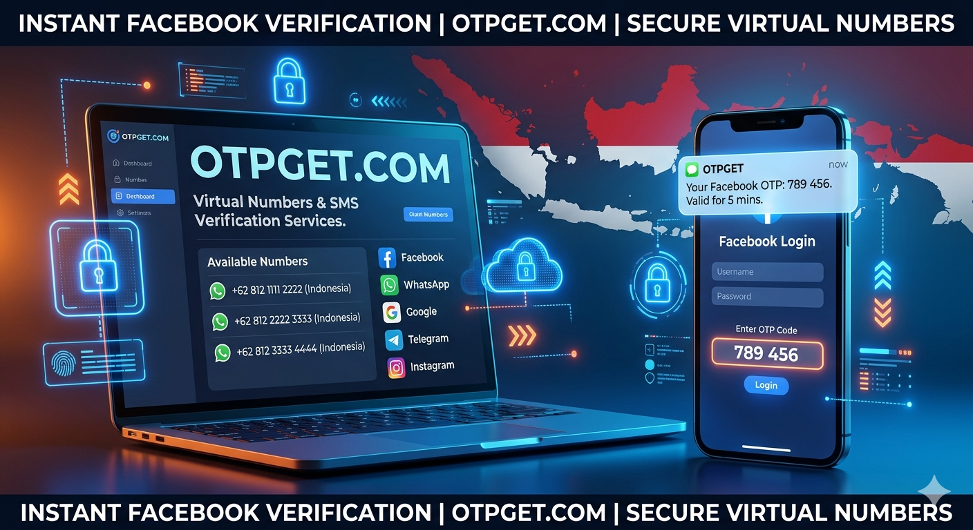 How to Get Facebook Indonesia Number Using OTPGET for SMS Verification