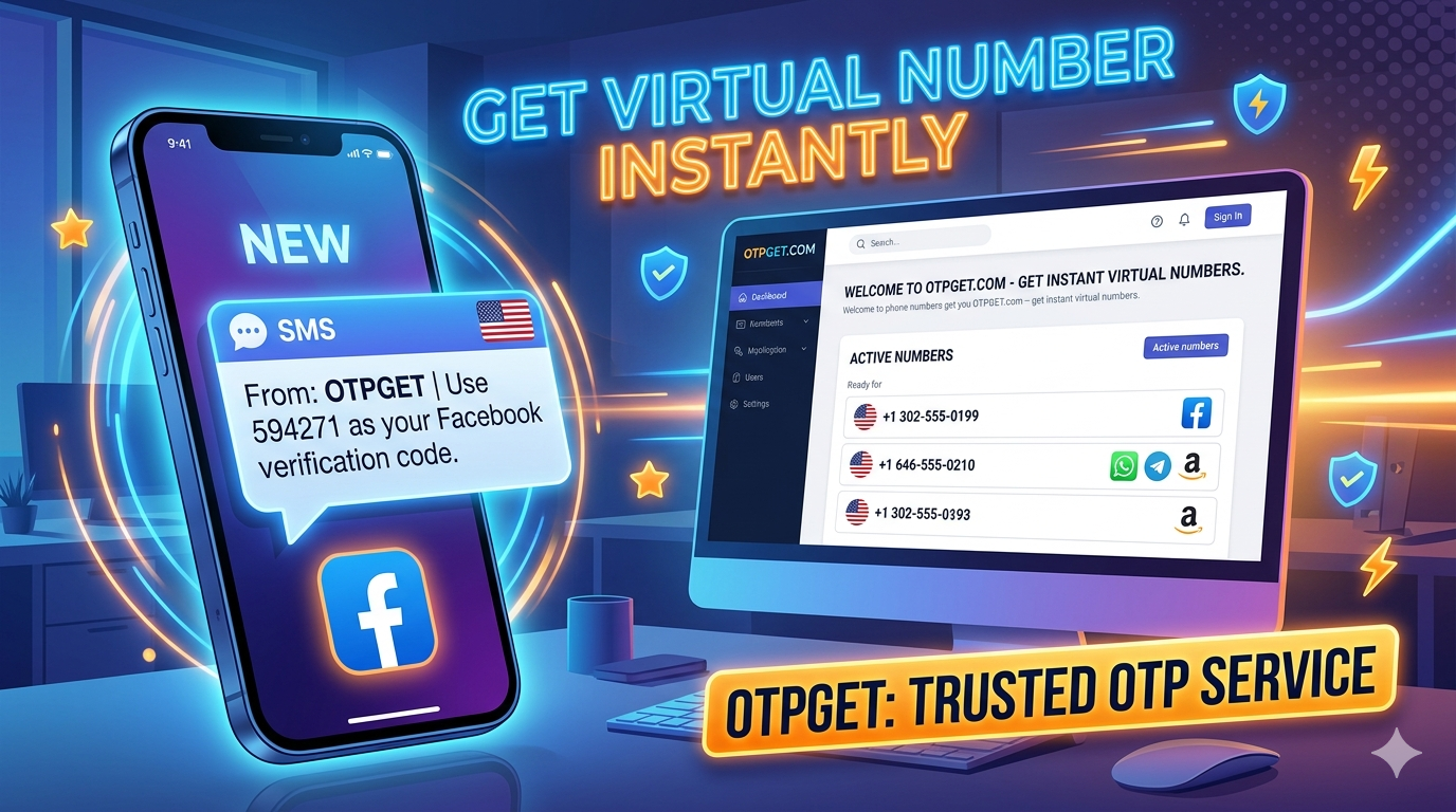How to Get Facebook USA Virtual Number Easily Using OTPGET Service